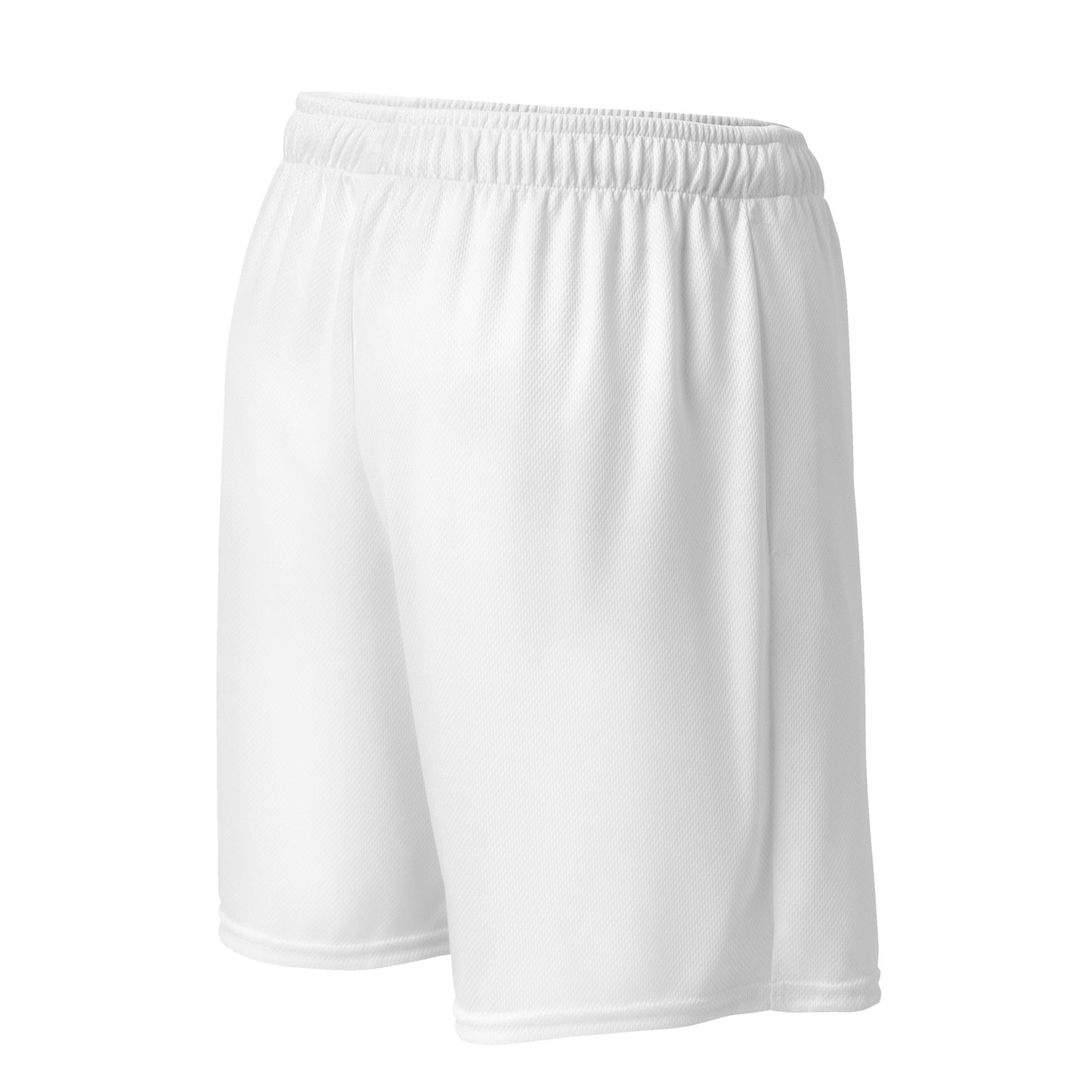 Icon White Mesh Shorts