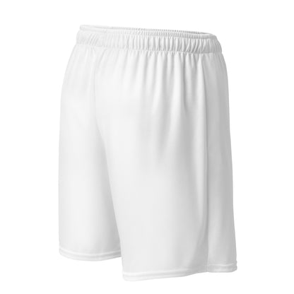 Icon White Mesh Shorts